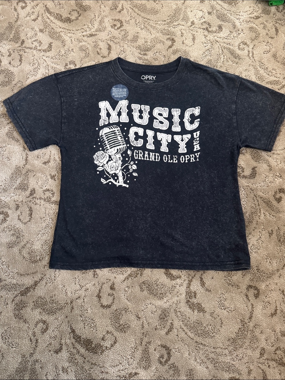 Grand Ole "Music City"  T‑Shirt in vintage Black